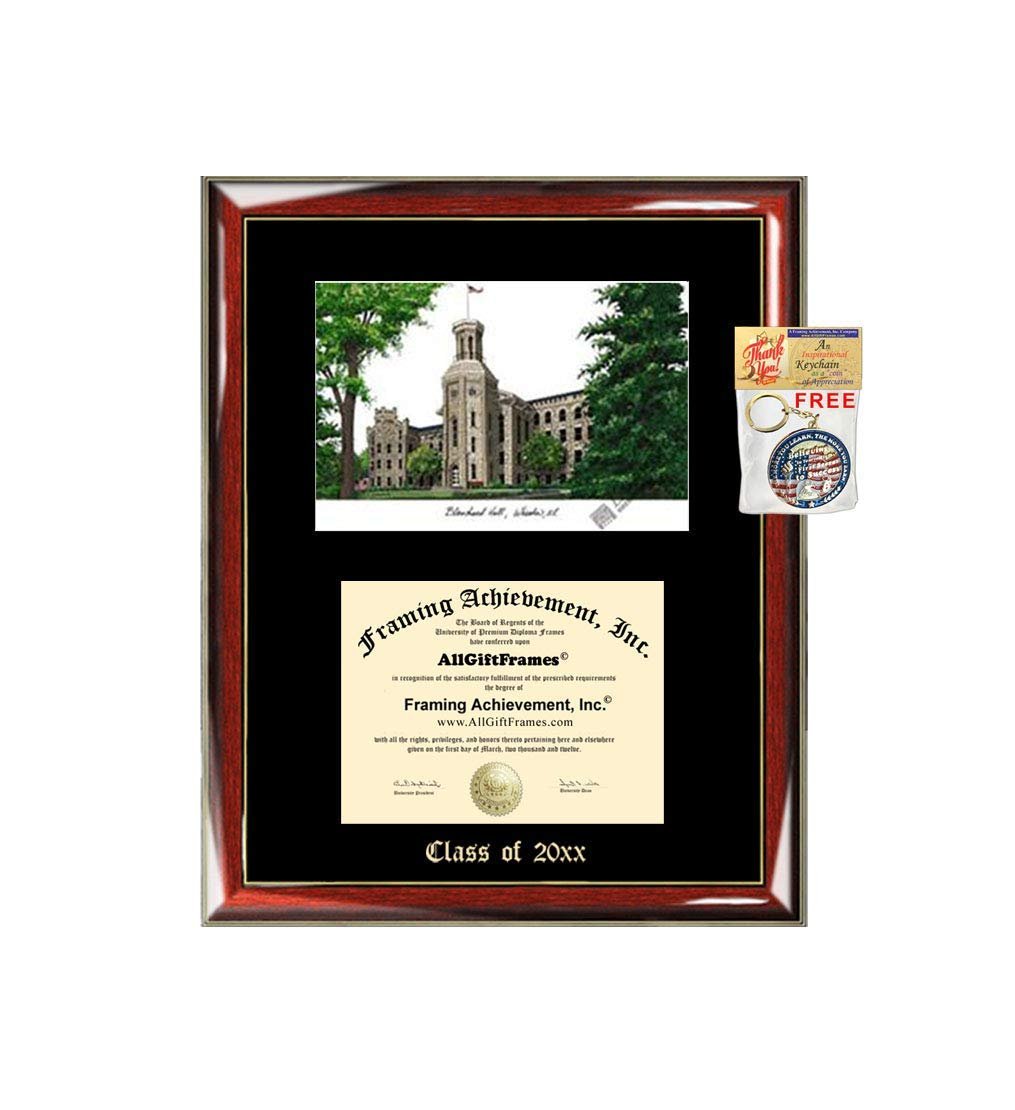 Ncc Frame North Central College NCC Diploma Frame Emboss Lithograph Premium Wood