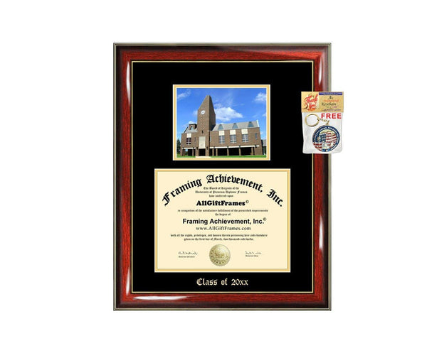 Diploma Frame Big Bellarmine University Campus Photo Graduation Gift Case Embossed Picture Frames Engraving Bachelor Master MBA PHD Personalized Degree