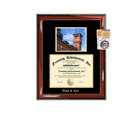 Diploma Frame Big University of Wisconsin Stout UW Stout Graduation Gift Case Embossed Picture Frames Engraving Degree Graduate Bachelor Masters MBA PHD Doctorate School