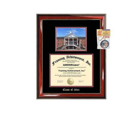 Diploma Frame Big University of Louisiana Lafayette Graduation Gift Case Embossed Picture Frames Engraving Degree Graduate Bachelor Masters MBA PHD Doctorate School