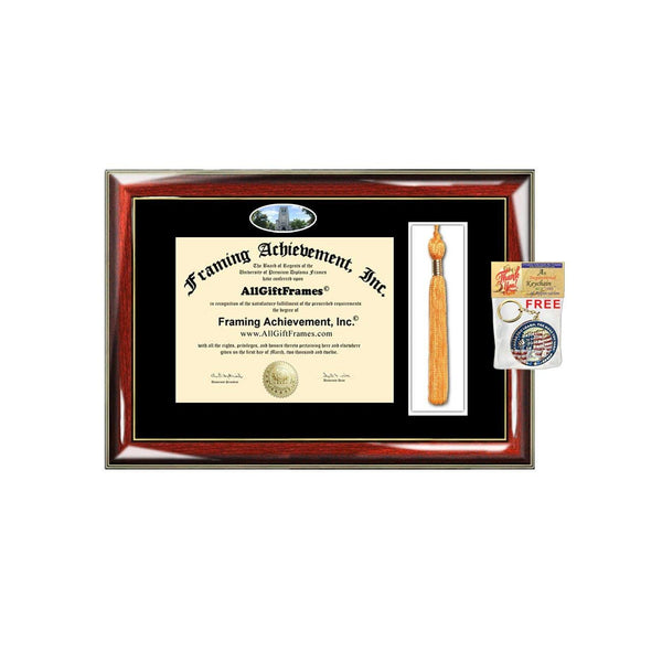 University of Toledo Tassel Diploma Frame Toledo Campus Picture Double Degree Plaque Tassel Holder Framing Graduation Gift Bachelor Master MBA Doctorate PHD Certificate Case