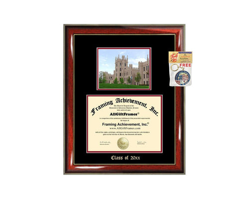 Diploma Frame Big Northern Illinois University School Campus Photo NIU Double Matted Degree Framing Document Graduation Gift Bachelor Master MBA Doctorate PHD Cheap Best