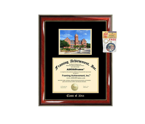 Diploma Frame Big UCO University of Central Oklahoma Graduation Gift Case Embossed Picture Frames Engraving Degree Graduate Bachelor Masters MBA PHD Doctorate School