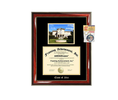 Diploma Frame Big Notre Dame de Namur University NDNU Graduation Gift Case Embossed Picture Frames Engraving Degree Graduate Bachelor Masters MBA PHD Doctorate School