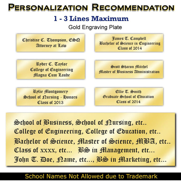 Double Diploma Frame Princeton University Dual Degree Holder Engraving Framing Two Certificate Holder Graduation Gift Bachelor Master MBA