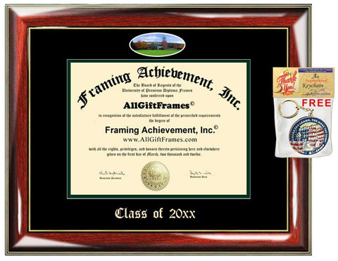 Custom Diploma Frames Embossed Best Graduation Degree Frame Binghamton University SUNY Double Mat Campus Fisheye Picture Frame State University of New York Graduation Gift Frame