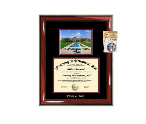 Diploma Frame Big University of Indianapolis Graduation Gift Case Embossed Picture Frames Engraving Degree Graduate Bachelor Masters MBA PHD Doctorate School