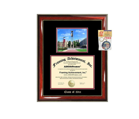 Diploma Frame Big Temple University Graduation Gift Case Embossed Picture Frames Engraving Degree Graduate Bachelor Masters MBA PHD Doctorate School