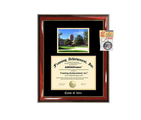 Diploma Frame Big Oakland University Graduation Gift Case Embossed Picture Frames Engraving Degree Graduate Bachelor Masters MBA PHD Doctorate School