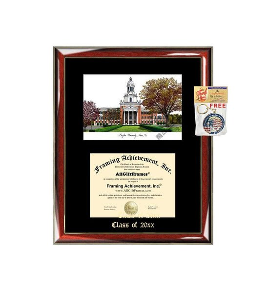 Baylor University Graduation Custom Frame Emboss Lithograph Diploma Degree Framing Embossed Bachelor MBA Master PHD Certificate Framing