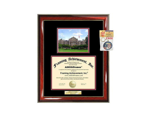 Diploma Frame Catholic University of America CUA Campus Photo Graduation Graduation Gift Idea Engraved Picture Frames Engraving Large Personalized Document Cheap Graduate Graduate Degree