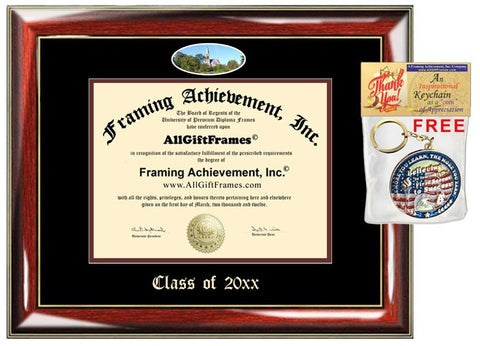 AllGiftFrames Custom Diploma Frame Embossed Umass College Best Graduation University of Massachusetts Amherst Degree Frame Double Mat Campus Fisheye Picture Frame Cheap Gift