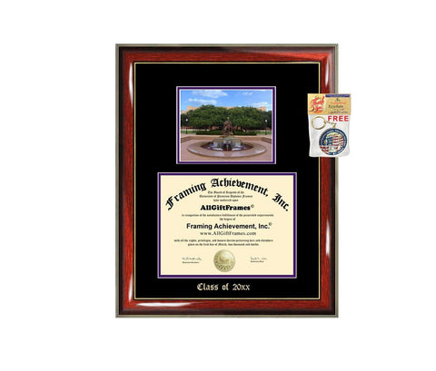 Diploma Frame Big SFASU Stephen F Austin State University Graduation Gift Case Embossed Picture Frames Engraving Degree Graduate Bachelor Masters MBA PHD Doctorate School