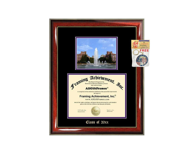Diploma Frame Big University of Washington Graduation Gift Case UW Embossed Picture Frames Engraving Degree Graduate Bachelor Masters MBA PHD Doctorate School