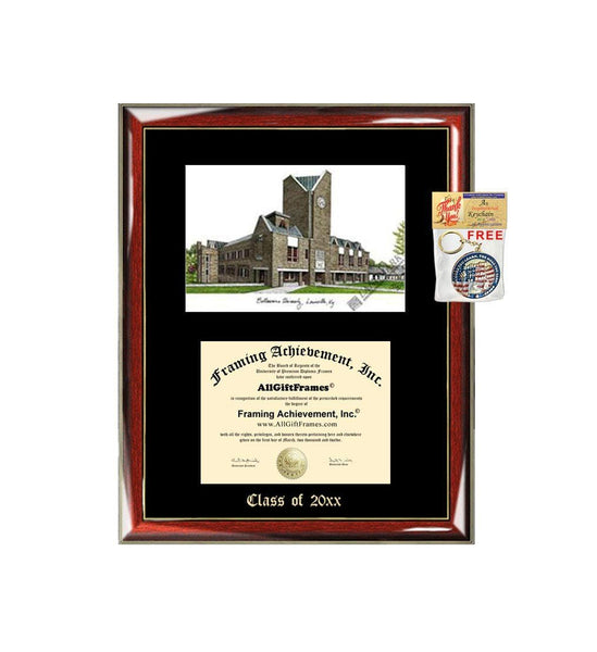 Bellarmine University Graduation Custom Frame Emboss Lithograph Diploma Degree Framing Embossed Bachelor MBA Master PHD Certificate Framing