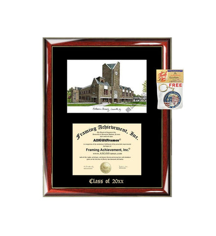 Bellarmine University Graduation Custom Frame Emboss Lithograph Diploma Degree Framing Embossed Bachelor MBA Master PHD Certificate Framing