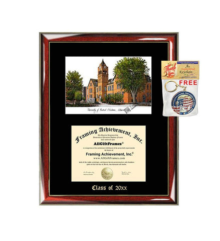 University of Central Oklahoma Diploma Frame Emboss Lithograph UCO Diploma Case Holder Framing Degree Graduation Graduate Gift Black Matted University Frames