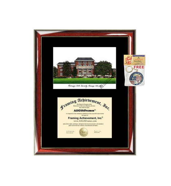 Missouri State University Graduation Custom Frame Emboss Lithograph Diploma Degree Framing Embossed Bachelor MBA Master PHD Certificate Framing