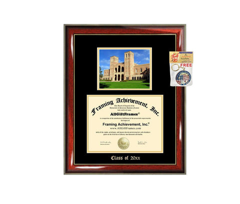 Diploma Frame Big UCLA University of California Los Angeles Graduation Gift Case Embossed Picture Frames Engraving Degree Graduate Bachelor Masters MBA PHD Doctorate School
