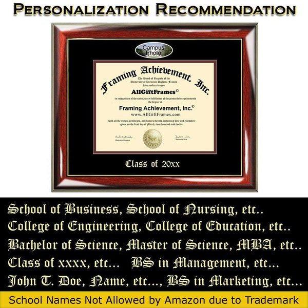 Diploma Frame Embossed University of Tennessee Knoxville College Best Graduation UTK Degree Frame Double Campus Fisheye Picture Frame Cheap Gift