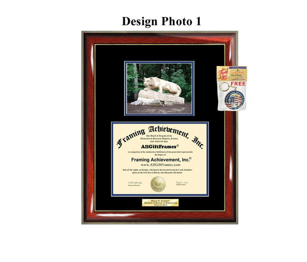 Diploma Frame PSU Penn State University Graduation Gift Idea Engraved Picture Frames Engraving Degree Cheap Graduate Bachelor Masters MBA PHD Doctorate School