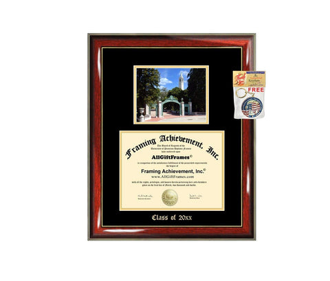 Diploma Frame Big University of California Berkeley UCB Graduation Gift Case Cal Embossed Picture Frames Engraving Degree Graduate Bachelor Masters MBA PHD Doctorate School