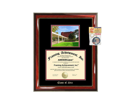 Diploma Frame Big Lamar University Graduation Gift Case Embossed Picture Frames Engraving Certificate Holder Graduate Bachelor Masters MBA PHD Doctorate School