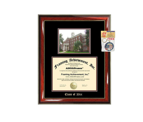 Diploma Frame Big Kutztown University Graduation Gift Case Embossed Picture Frames Engraving Certificate Holder Graduate Bachelor Masters MBA PHD Doctorate School