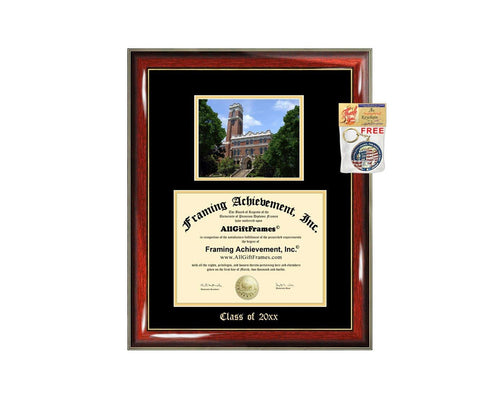 Diploma Frame Big Vanderbilt University Graduation Gift Case Embossed Picture Frames Engraving Degree Graduate Bachelor Masters MBA PHD Doctorate School