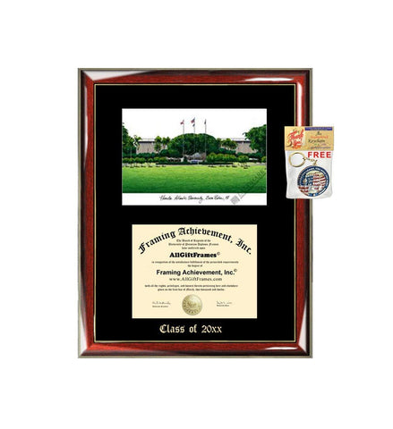 Florida Atlantic University FAU Graduation Custom Frame Emboss Lithograph Diploma Degree Framing Embossed Bachelor MBA Master PHD Certificate Framing