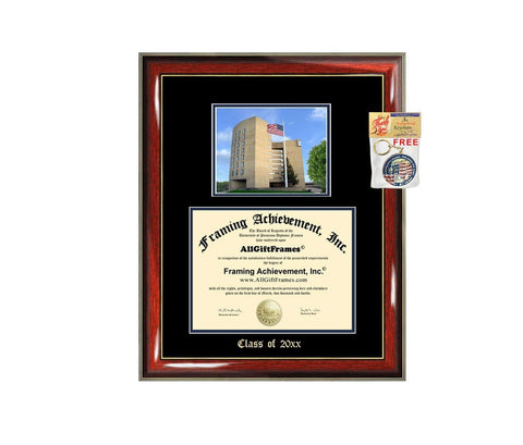Diploma Frame Big Fredonia SUNY Fredonia Graduation Gift Case Embossed Picture Frames Engraving Certificate Holder Graduate Bachelor Masters MBA PHD Doctorate