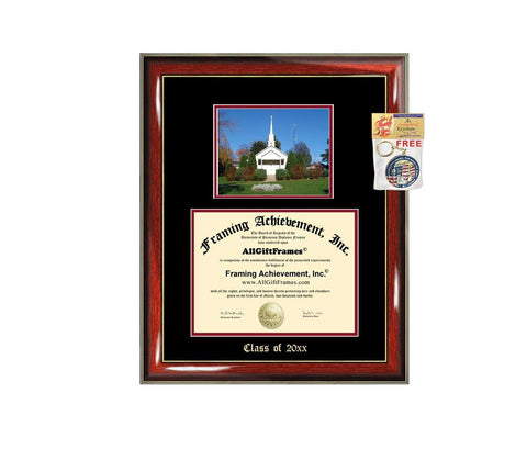 Diploma Frame Big Liberty University Campus Picture Embossed Masters Bachelor MBA Doctorate PHD Graduation Gift Case Nursing Business Engineering Education School