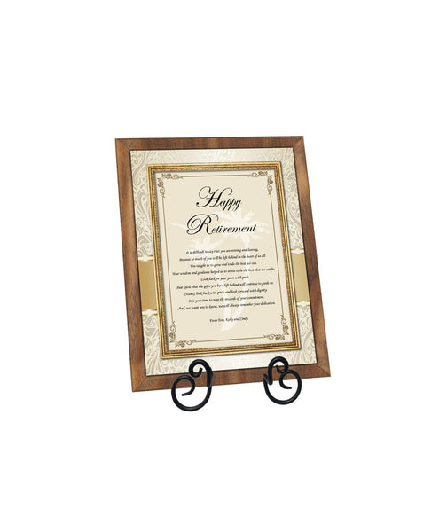 Happy Retirement Wishes for Coworker, Colleague, Boss, Friend Farewell Retiring Sayings Poem Retiring Walnut Plaque