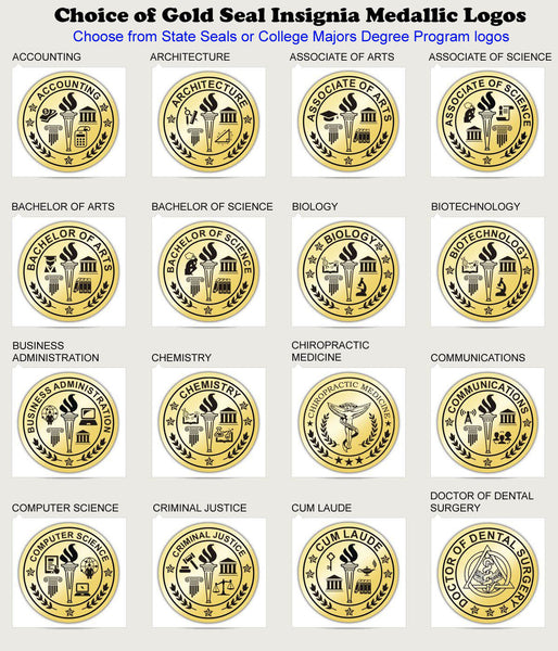 University diploma frames college degree triple medallion seal logo graduation plaque certificate framing plaque