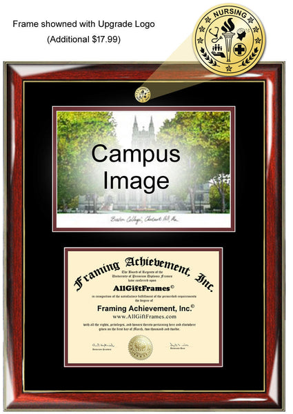 University of Oklahoma diploma frame lithograph campus image certificate degree frames framing gift graduation plaque college OU graduate