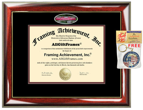 Lock Haven University diploma frame LHU degree certificate school picture framing graduation gift custom plaque document college graduate
