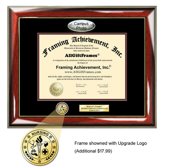 University of Rhode Island diploma frame URI campus photoPersonalized Bachelor Master Doctorate phd mba Engrave Holder Case