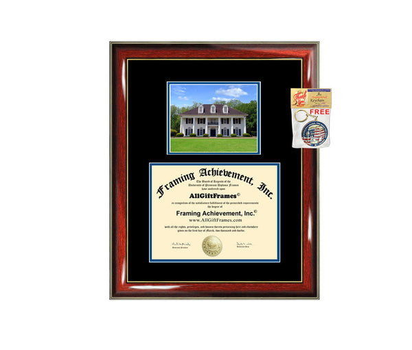McNeese State University diploma frame campus picture certificate framing campus photo MSU graduation gift document holder college graduate