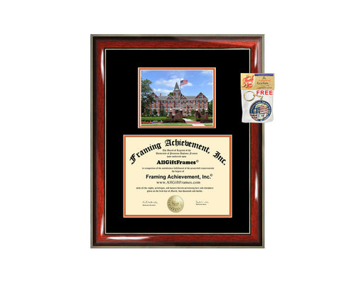 University of Findlay diploma frame campus photo certificate framing graduation document college degree plaque graduate document