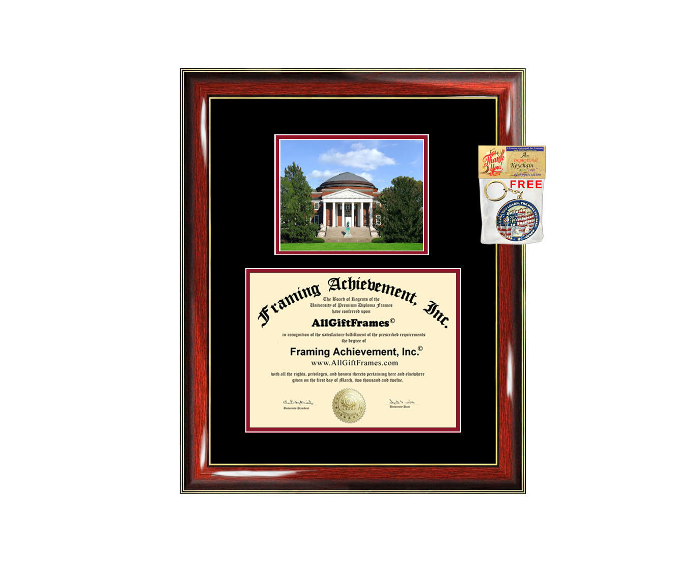 University of Louisville diploma frame campus photo certificate framin