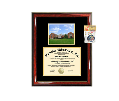 University of Maryland University College diploma frame campus photo certificate framing graduation document plaque UMUC degree gift