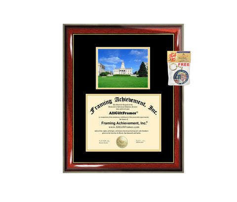 University of Iowa diploma frame campus photo certificate framing graduation document college degree plaque graduate document picture