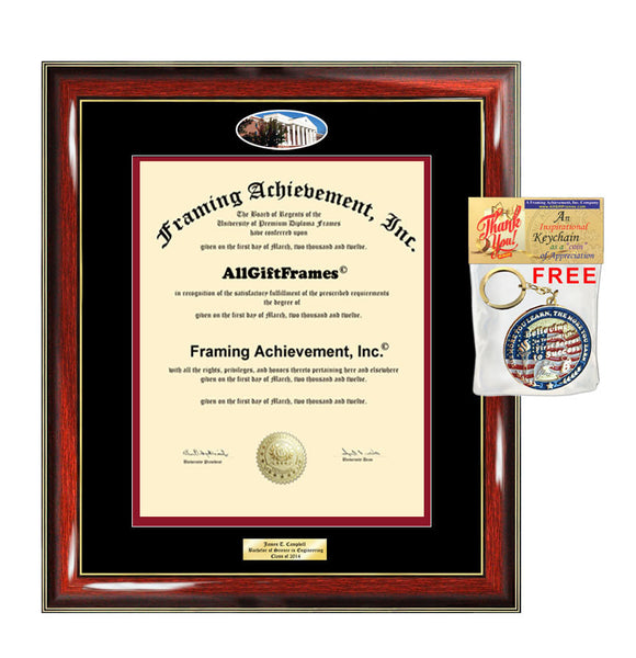 Liberty University diploma frame Personalized Bachelor Master Doctorate phd mba Engrave Holder Case certificate campus graduation gift