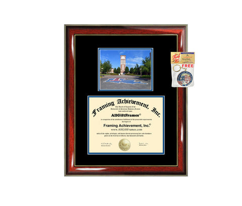 LTU diploma frame Louisiana Tech University certificate framing campus photo graduation degree holder plaque grad document college plaque