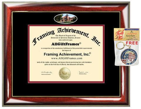 Pacific University Oregon diploma frame campus photo degree certificate framing graduation alumni gift school bachelor mba master phd grad