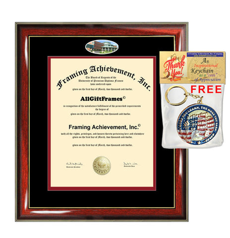 UMSL University of Missouri Saint Louis diploma frame certificate framing document plaque graduation gift graduate campus photo case holder