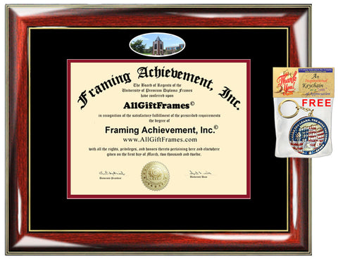 UIW University of Incarnate Word diploma frame campus picture certificate graduation gift plaque framing degree custom bachelor mba master