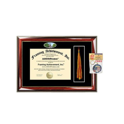 Denison University diploma frame tassel box holder degree school picture campus certificate Bachelor Master Doctorate Phd graduation gift