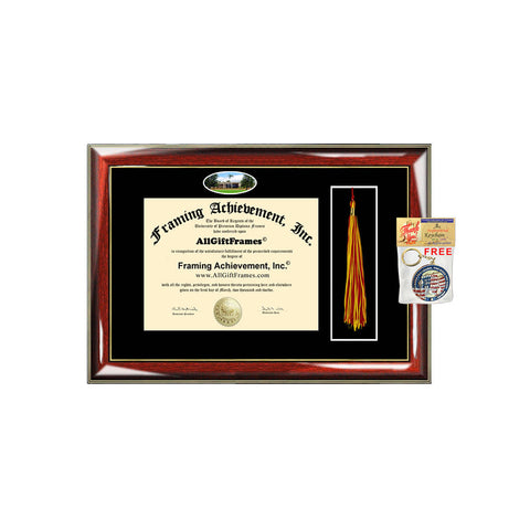 University of Hawaii diploma frame tassel holder campus picture certificate graduation degree college bachelor master mba