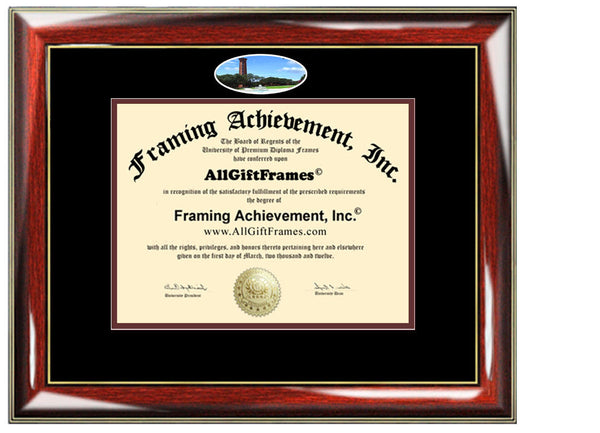 Trinity University Texas diploma frame campus photo degree certificate framing gift graduation document holder case plaque custom graduate